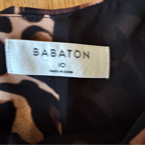Aritzia Babaton Size 10 Samson Leopard Mini Shift Dress with Pockets - Picture 5 of 11